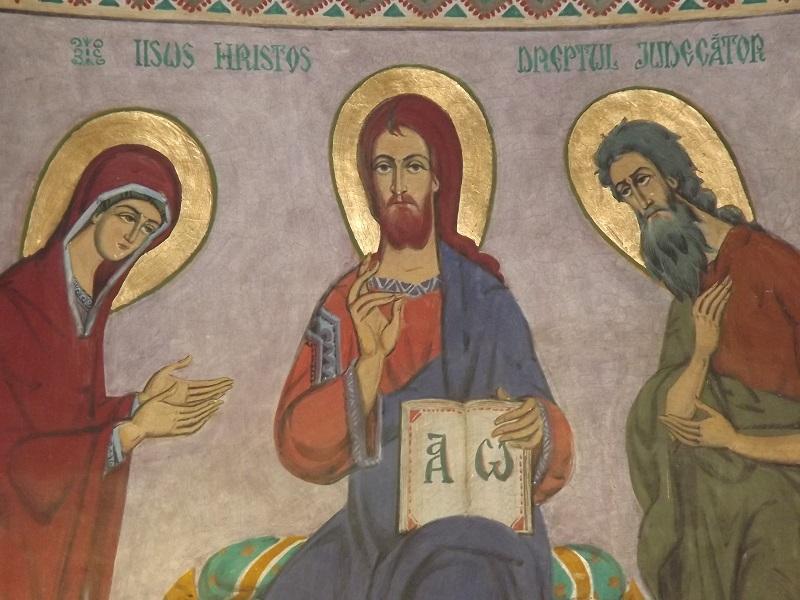 Pictură din interiorul bisericii